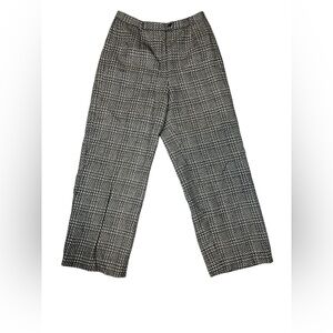 Talbots Women’s Size 14 Mini Houndstooth Tweed Wool Pants
